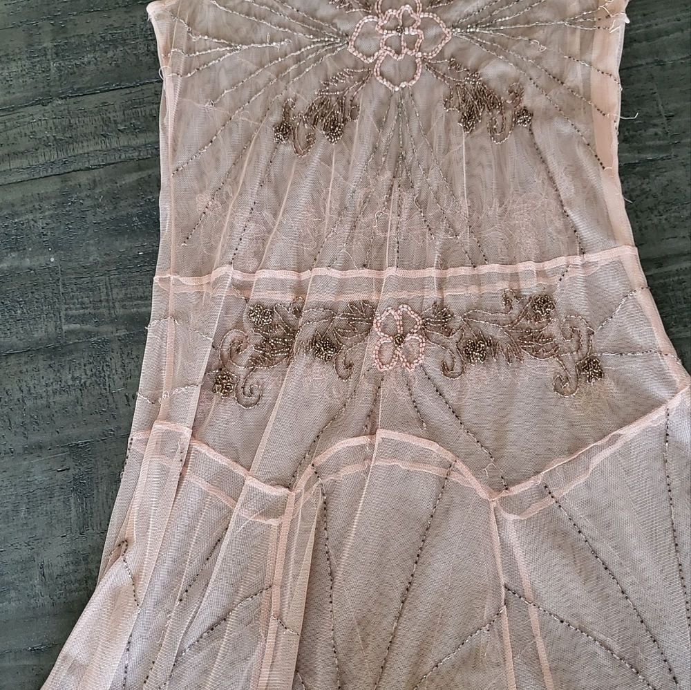 Newport News Mesh Beaded Dress